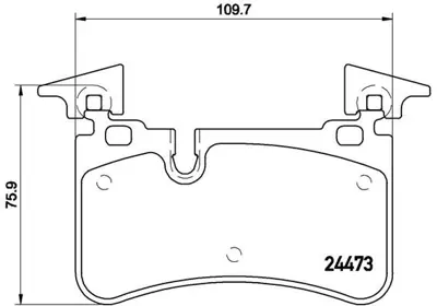 VALEO 671488 Fren Balatası Arka W204 Amg 08>14 S204 Amg 08>14 W211 Amg 06>08 C204 Amg 11> C218 Amg 11>17 W212 Amg 