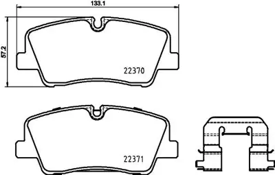 VALEO 671632 Dısk Fren Balatası (Arka) Hyundaı H350 2.5d 04/15> 