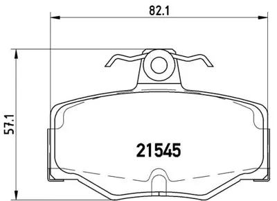 VALEO 671717 Arka Fren Balatası Nıssan Prımera P11 96-02 Almera 00-> 