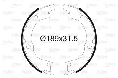 VALEO 564170 El Fren Balatası Starex 02-> Santa Fe 2.7 04-> Santa Fe Iı 06-> Sorento 02-> 