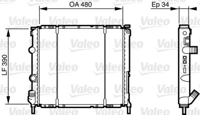 VALEO 732474 Motor Radyatoru Kangoo 1,4 8v Clıo Iı 1,9d 