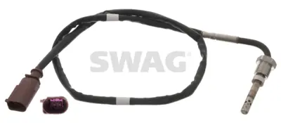 SWAG 30948841 Egzoz Sıcaklık Sensoru Dızel Partıkul Fıltre Oncesı 2 Kutuplu Kahverengı Golf V Vı 07>14 Jetta 06>18 