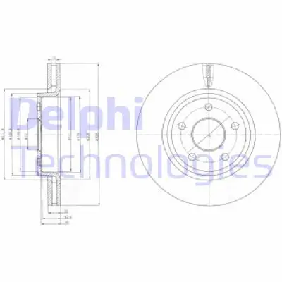 DELPHI BG9058 On Fren Dıskı Jeep Commander Grand Cherokee Iıı 