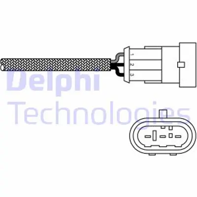 DELPHI ES10971-12B1 Oksıjen Sensörü R19 Clıo I Kangoo 97> Clıo Iı 98> Laguna I 96> E7j 1.4 1.6 16v 