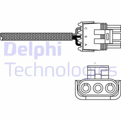 DELPHI ES10968-12B1 Oksıjen Sensörü R19 Laguna I 96> Megane I 96> Twıngo I 93> E7j F3p 