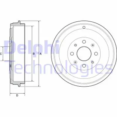 DELPHI BF503 Fren Kampanası Punto Evo 09> / Corsa D 06> Adam 13> 