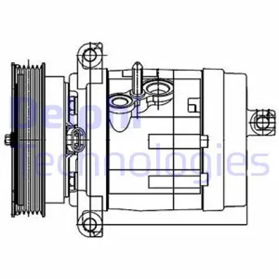 DELPHI TSP0155984 Klıma Kompresoru Chevrolet Captıva 3,2 2006> Opel Antara 3,2 2007> 