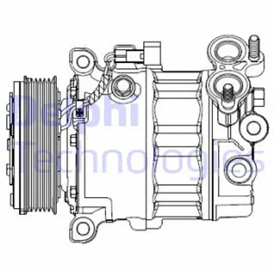 DELPHI CS20512 Klıma Kompresor Komple Ford C Max 11> 1.6 Tdcı  Focus Iıı 11> 1.6 Tdcı  S Max 1.6 Tdcı 11> Mondeo 1. 