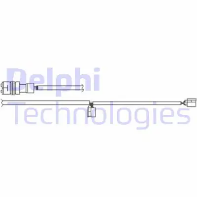 DELPHI LZ0261 Fren Ikaz Kablosu Arka Porsche 911 Carrera Cabrıo Targa Tavan 3.6 3.8 M97.01s Ma1.02 2 Adet 