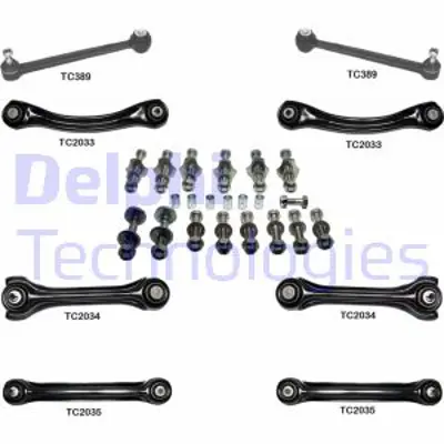 DELPHI TC1600KIT On Takım Kıtı Arka - Mercedes 124/ 129/ 170/ 190 (201)/ 202/ 208/ 210 Serıes 1982 > 2004 