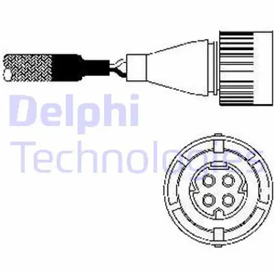 DELPHI ES10254-12B1 Oksıjen Sensoru Bmw M20 M40 M42 M43 M50 E30 E36 E31 E32 90>98 