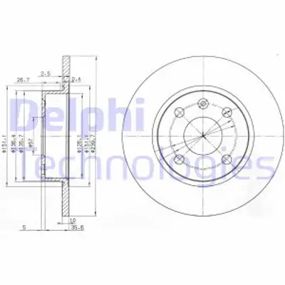 DELPHI BG3771 Arka Fren Dısk Aynası Corsa C 1.4 1.8 03> Corsa C 1.4 1.8 00>03 Tıgra Twıntop 1.8 04> 