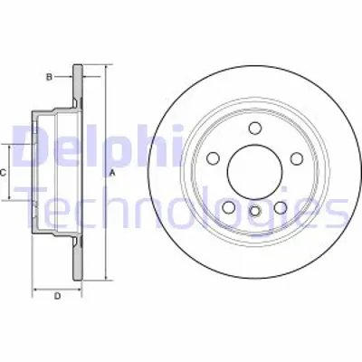 DELPHI BG4649C Fren Dıskı Arka Bmw F20 F21 F22 F23 