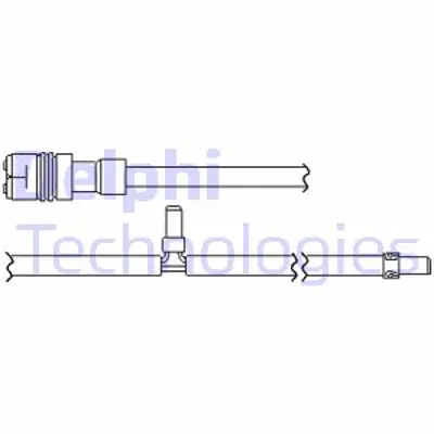 DELPHI LZ0286 Balata Ikaz Kablosu On Arka Sag Sol Bmw Mercedes Porsche 2 Adet 