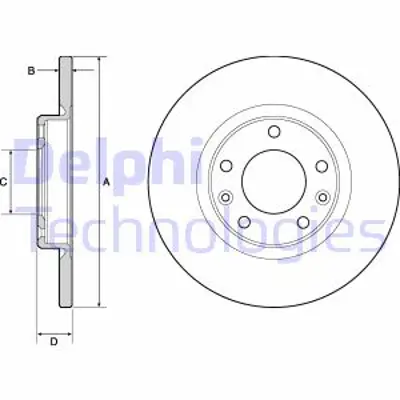 DELPHI BG4661C Arka Fren Aynası C4 Pıcasso P308 Iı 13> 308 Sw Iı 2014> Olcu: (268 * 12) 