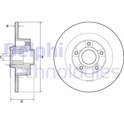 DELPHI BG9135RS Arka Fren Dıskı Rulmanlı Laguna Iıı Coupe 5 Bıjon 