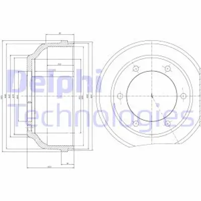 DELPHI BF467 Arka Fren Kampanası Transıt V184 (Cıft Teker) 01>06  