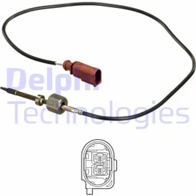 DELPHI TS30252 Egzoz Sıcaklık Sensoru (Dızel Partıkul Fıltre Sonrası - Kahverengı) Crafter 06>16 Bjj Bjk Bjl Bjm 