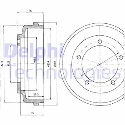 DELPHI BF316 Arka Kampana Transıt T12 93>00 (92vb 1126 Aa) 