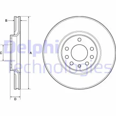 DELPHI BG3770C Fren Dıskı On Astra Classıc 99>02 G 98> Astra Classıc 99>02 H 04> Corsa D 06> Corsa E 14> Zafıra A 9 