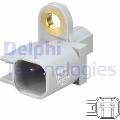 DELPHI SS20746 Abs Sensoru Arka Aks Sag / Sol (Park Yardım Sıstemlı Araclar Icın) Kablosuz C Max Iı Focus Iıı 1.5 1 