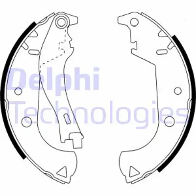 DELPHI LS1916 Arka Fren Balatası Pabuc Doblo Albea 1,2 / 1,3 / 1,4 / 1,6 / 1,9 
