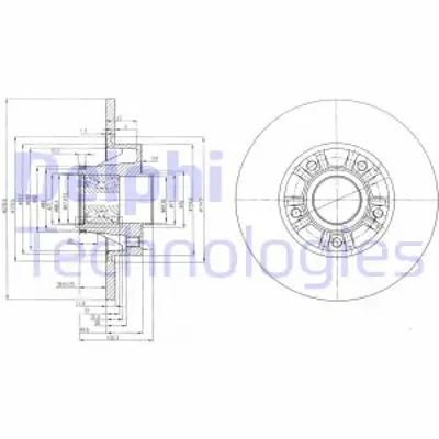 DELPHI BG9031RS Arka Fren Aynası (Dıskı) Adet Trafıc Iı Vıvaro (Rulmanlı) 