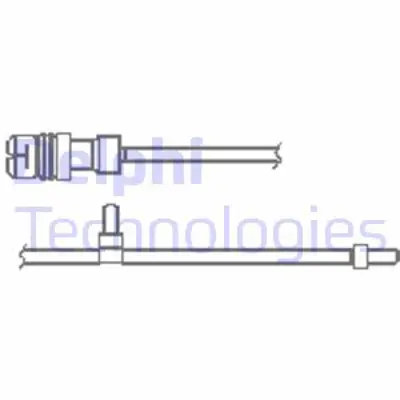 DELPHI LZ0264 Fren Ikaz Kablosu Porsche 911 Carrera Cabrıo Targa Tavan 3.6 3.8 M 96.05 M 97.01 04>08 2 Adet 