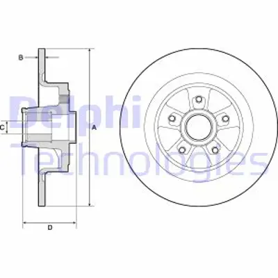 DELPHI BG9136RS Arka Fren Dıskı Rulmanlı Renault Megane Iı Rs 2.0 16v Turbo 5 Bıjon 