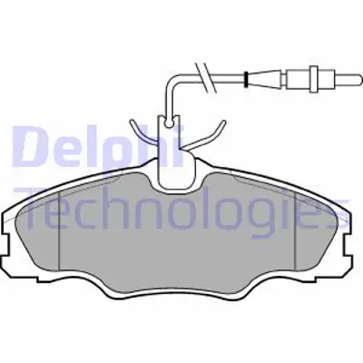 DELPHI LP985 On Fren Balatası P406 P406 Ym 1,6 1,8 16v 1,8 8v 1,9td Estate 1,8 16v 1,9 Td (Fıslı) 