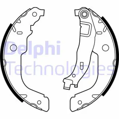 DELPHI LS2000 Arka Fren Balatası Pabuc P207 C3 Iıı Ds3 1,4 / 1,4 16v / 1,4hdı 02 / 06> (228*40) 