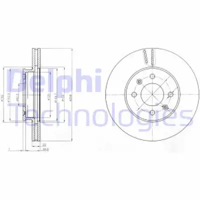 DELPHI BG4096 On Fren Dıskı Aynası Hyundaı Accent Era 2006-2011 Kıa Rıo 2005-> I20 2007-> 256mm 