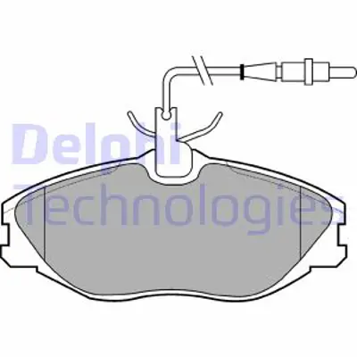 DELPHI LP986 On Fren Balatası P406 Xantıa Xu10j2te Es9j4 Ew12j4 (94 04) P306 Gtı Xsara Vts Xu10j4rs 