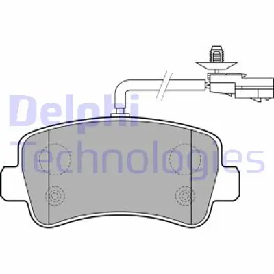 DELPHI LP2191 Arka Fren Balatası Movano Master Iıı 2,3cdtı 10> 