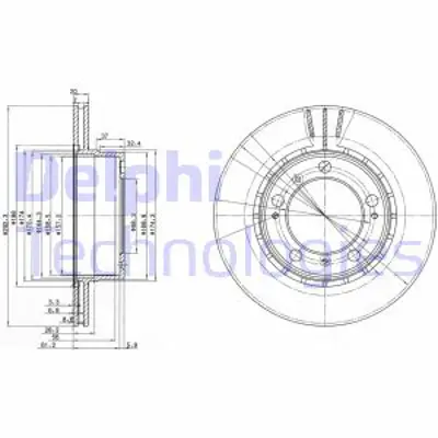 DELPHI BG3410 Fren Aynası (Delıklı) Arka Boxster 986 2.5 5.7 96>04 