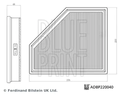 BLUE PRINT ADBP220040 Hava Fıltresı Bmw B47 G20 G80 19> G22 G82 20> 