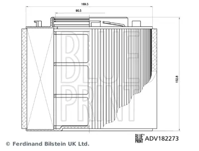 BLUE PRINT ADV182273 Hava Fıltresı 3,0tdı A4 16> Q5 17> A5 17> A4 3,0tfsı 16> Q5 17> A5 17> 