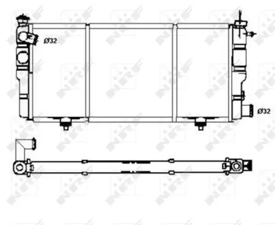 NRF 507120 Motor Radyatoru Mekanık 205gtı 1,6 1,9 Cıft Fanlı) 