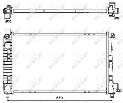 NRF 54719 Motor Su Radyatoru A-Class W168 97>04 Vaneo 414 02>05 