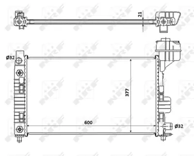 NRF 54718 Motor Su Radyatoru A-Class W168 97>04 