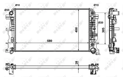 NRF 53833 Radyator Mercedes Sprınter Iı (2006>) (Otomatık) 