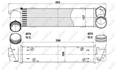 NRF 30386 Turbo Radyatoru Bmw M57 D30 E90 N47 D20 E84 