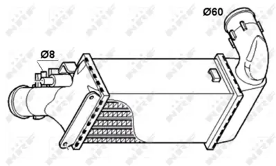 NRF 30835 Turbo Sogutucu Radyator (Intercoll) P406 P607 C5 Dw10ated (2,0hdı 8v) Dw12ted4 (2,2hdı 16v) 