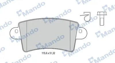 MANDO MBF015027 Arka Fren Balatası Master Iı Movano 1.9 / 2.5d / 2.8dtı Tum Modeller (01 ) 