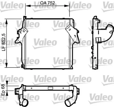 VALEO 818781 Intercooler Radyatoru Mercedes Benz Actros Mp2 3 1841 1844 1848 1850 