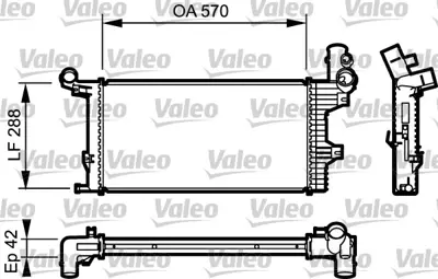 VALEO 732303 Su Radyatoru (Kucuk) M-Benz 904 Atego 2124 