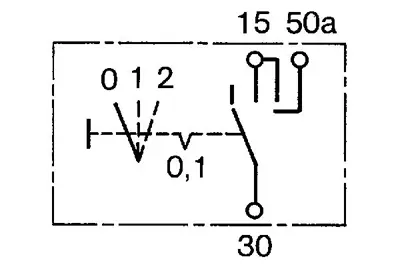 BOSCH 0342309008 Kontak Anahtarı 3 Pozısyonlu Man Kamyon 