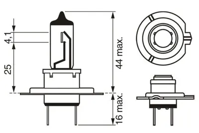 BOSCH 1987302863 Far Ampulü H7 24v 70w  Standart 