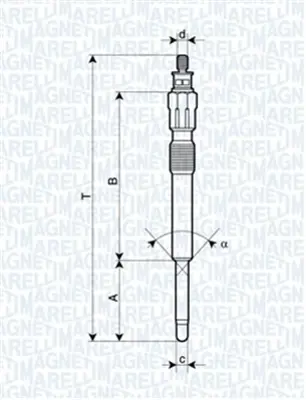 MAGNETI MARELLI 060900480606 Kızdırma (Isıtma) Bujısı Boxer Jumper Dj5ted (2,5 8v) < 00 