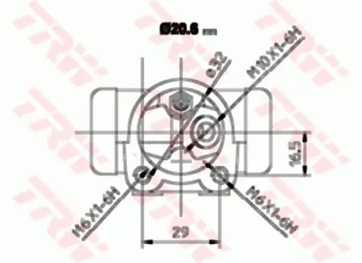 TRW BWF157 Fren Sılındırı Sag Express 1,4 1,9d 20,6mm 